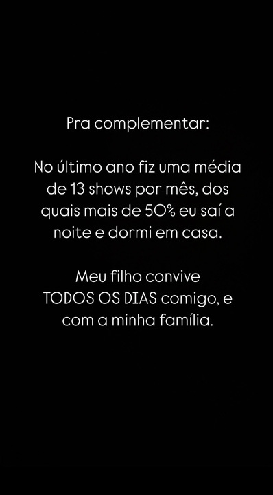 Declaração de Murilo Huff sobre o pedido de guarda unilateral. Foto: Reprodução: Instagram/@murilohuff
