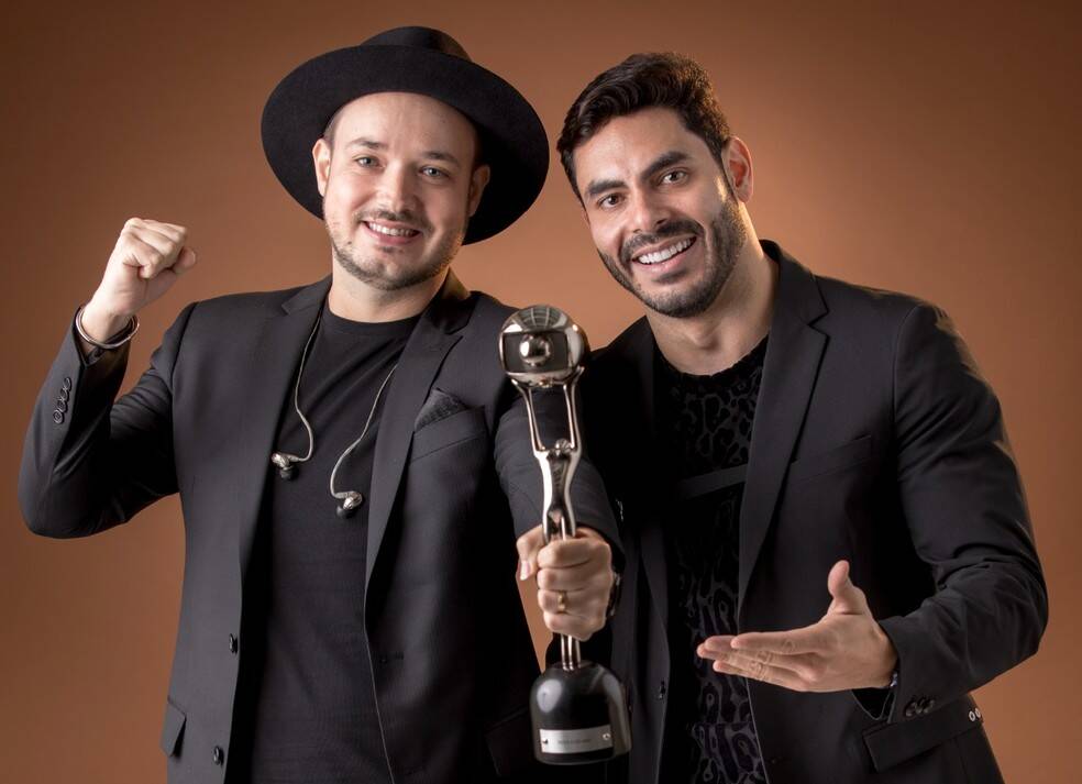 Israel e Rodolffo venceram na categoria Música do Ano. Foto: Globo/João Cotta