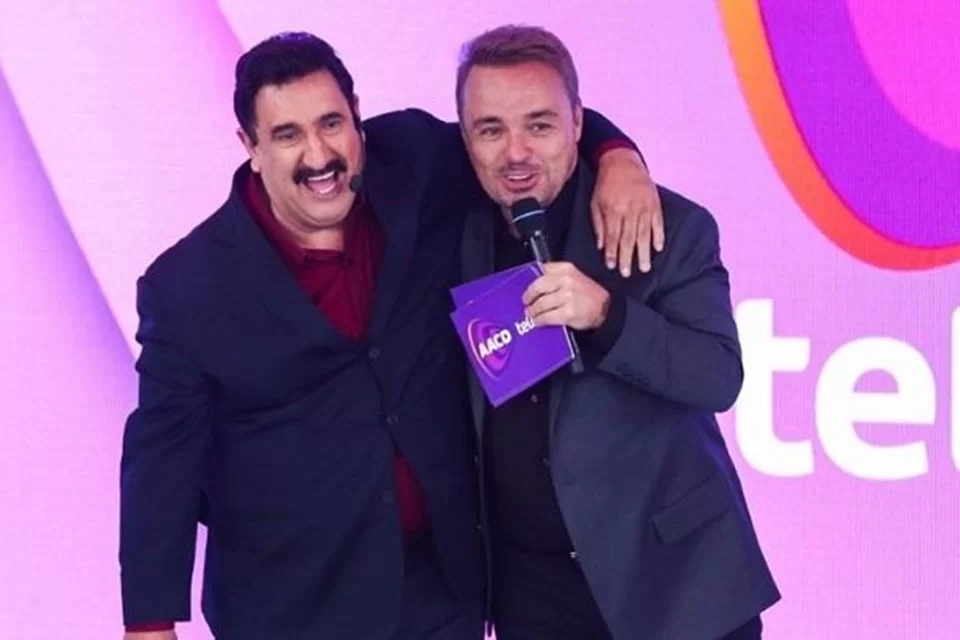 Ratinho e Gugu. Foto: Reprodução