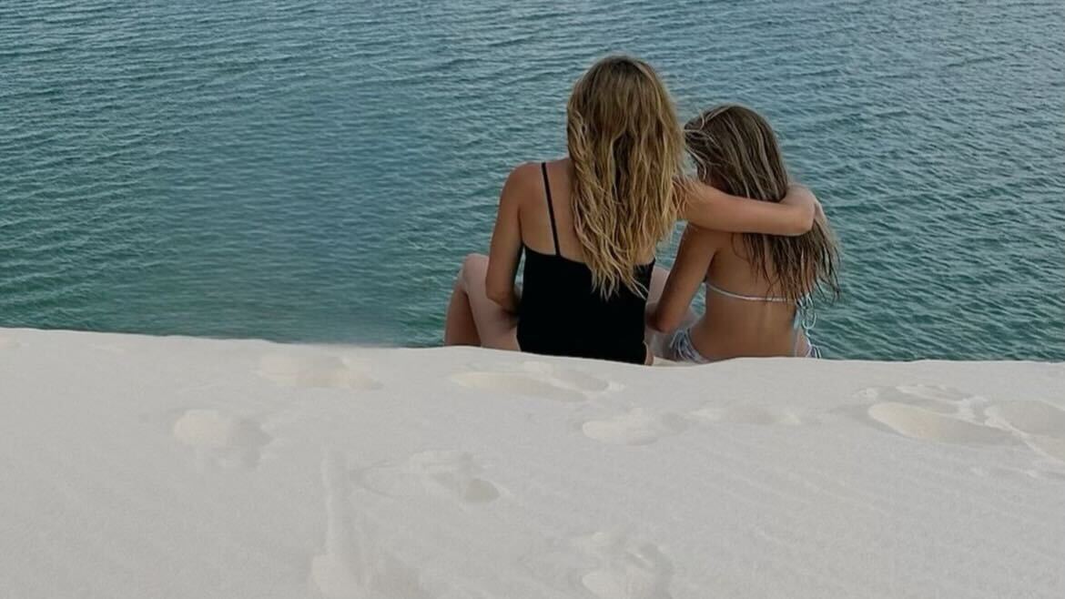 Gisele Bündchen com a filha Vivian Reprodução Instagram