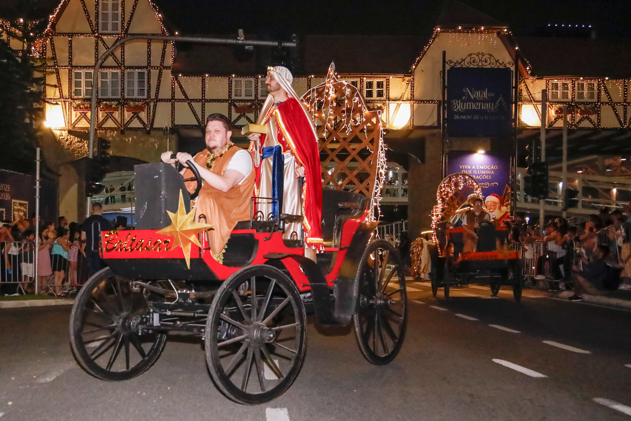 Desfile de Natal em Blumenau - SC. Foto: Divulgação / Prefeitura de Blumenau (SC)