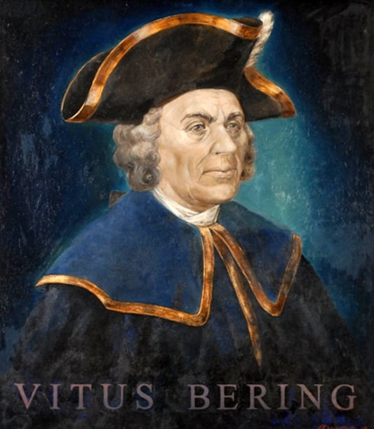 O nome das ilhas foi dado pelo navegador dinamarquês Vitus Bering, que as redescobriu em 1728, no dia de São Diomedes de Tarso. Reprodução: Flipar