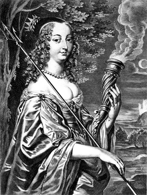 Rainha da Polônia e grã-duquesa da Lituânia, Marie Louise Gonzaga (1611 - 1667) era uma forte defensora da monarquia, da perseguição religiosa, e possuía um tridente como demonstração de poder. Teve grande influência no período e conflitos com a nobreza. Reprodução: Flipar