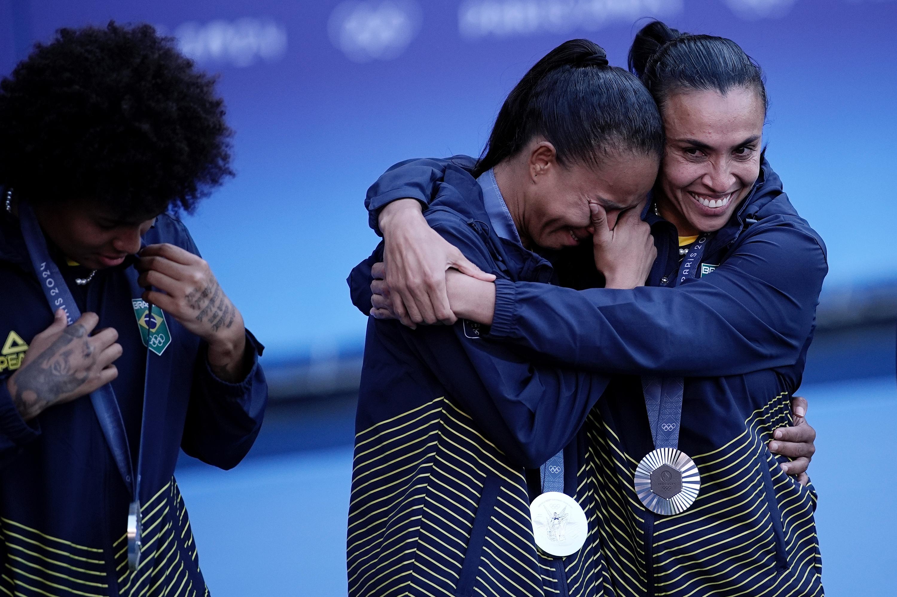 Brasil recebe medalha de prata nos Jogos Olímpicos de Paris Foto: Alexandre Loureiro/COB