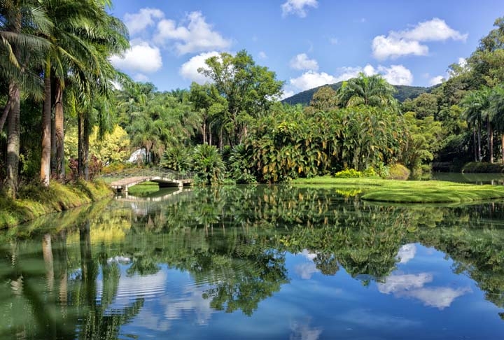 O Instituto Inhotim, em Brumadinho, a 65 km de Belo Horizonte (MG), é o maior centro de arte contemporânea a céu aberto do mundo. Bem como um jardim botânico numa área de transição entre o Cerrado e a Mata Atlântica, dois biomas com grande biodiversidade.  Reprodução: Flipar