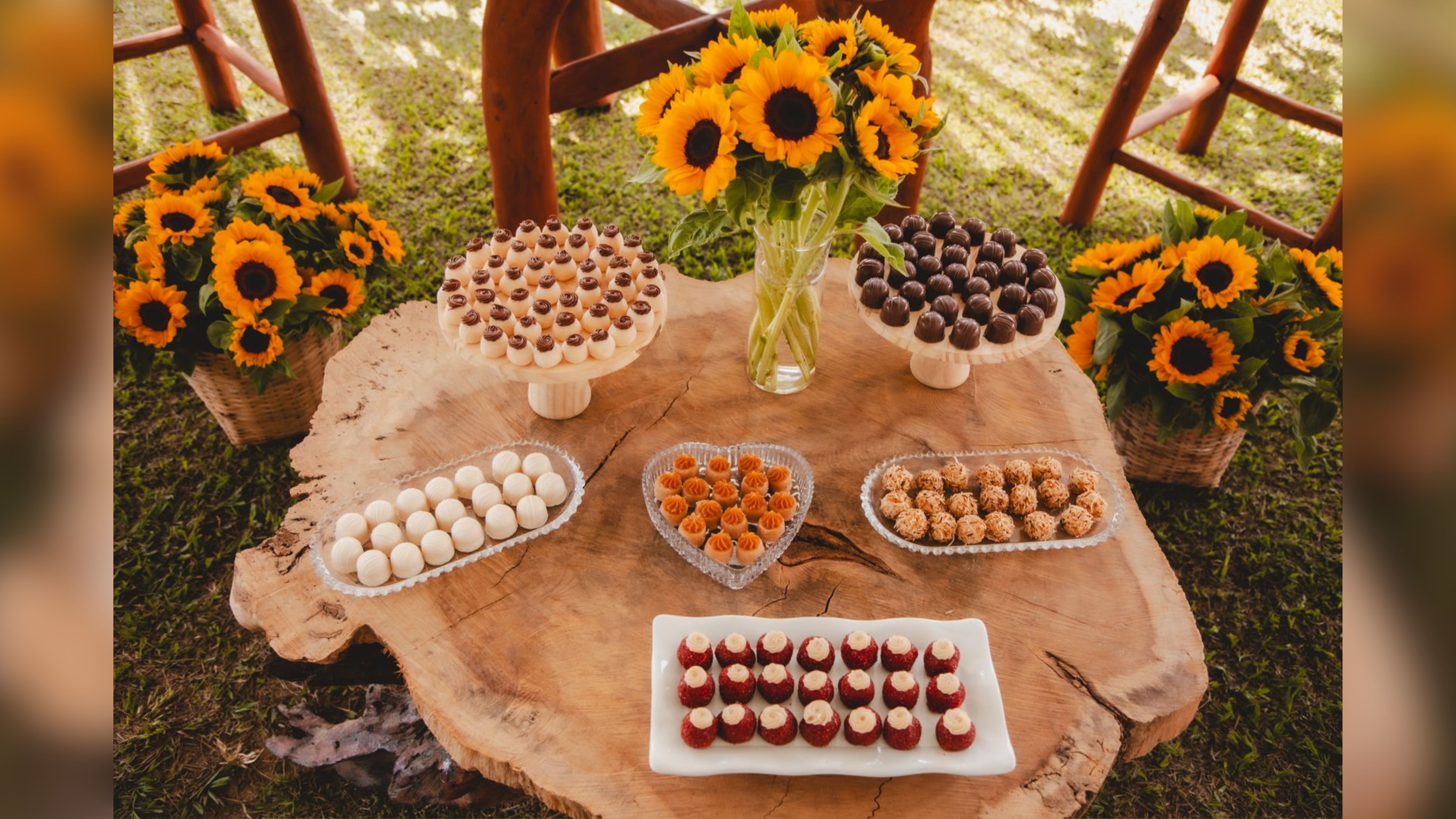 Decoração com os doces feitos pela família. Foto: Arquivo pessoal