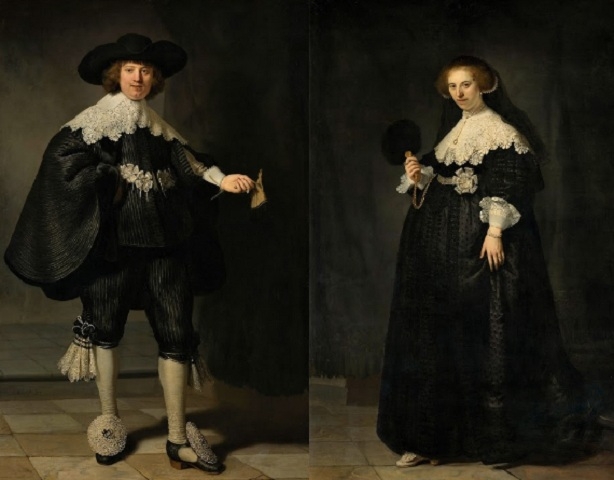 9° lugar: Retratos De Maerten Soolmans E Oopjen Coppit - Autor Rembrandt van Rijn - Ano: 1634 - Valor: 180 milhões de dólares Reprodução: Flipar