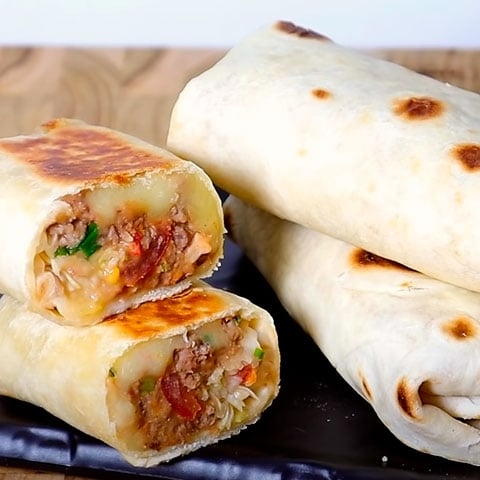 Burrito de carne Reprodução: Flipar