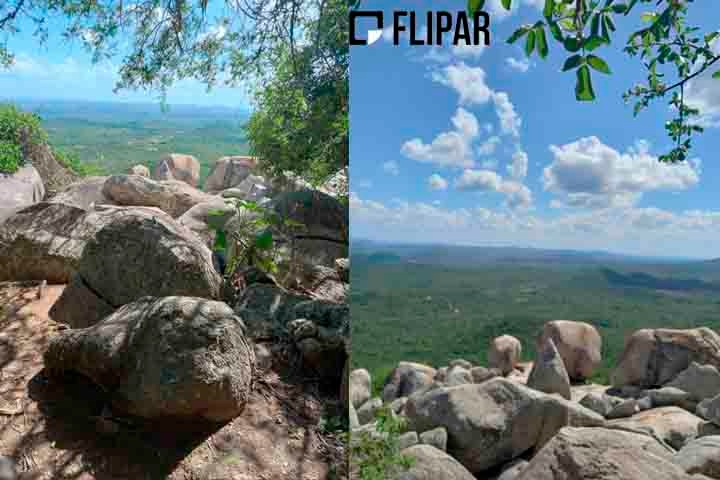 O geoparque Seridó abrange uma área de 2,8 mil quilômetros quadrados em seis municípios do Seridó potiguar, foi reconhecido, em 2022, como um território de relevância mundial pela Unesco.  Reprodução: Flipar