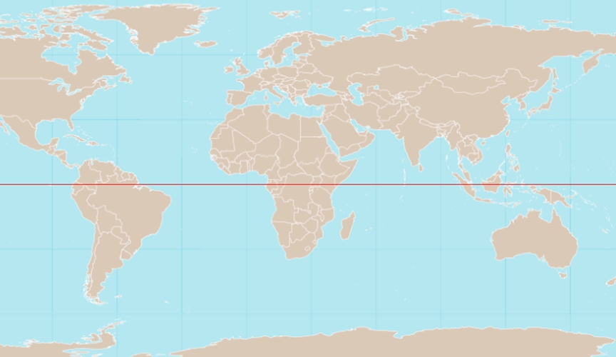 Como a Indonésia fica numa latitude por onde passa a Linha do Equador, a terra é fértil, com clima úmido.  Reprodução: Flipar