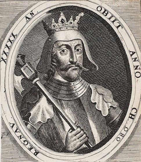 Em janeiro de 1066, morreu Eduardo e assumiu Haroldo II (foto), filho de Goduíno, sogro de Eduardo, o Confessor.  Reprodução: Flipar