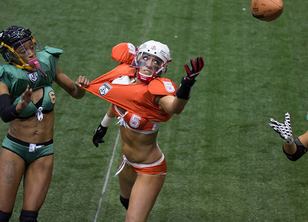 Legends Football League, o futebol americano onde as mulheres usam lingerie. Foto: Divulgação