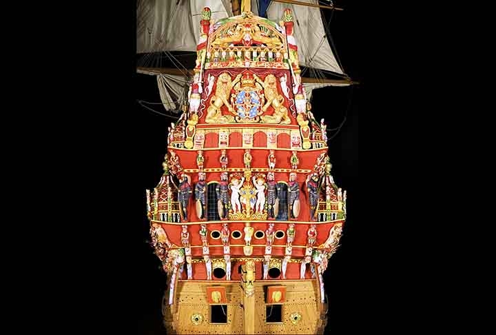 O monarca encomendou à marinha sueca a fabricação do navio como demonstração de poderio bélico.
 Reprodução: Flipar