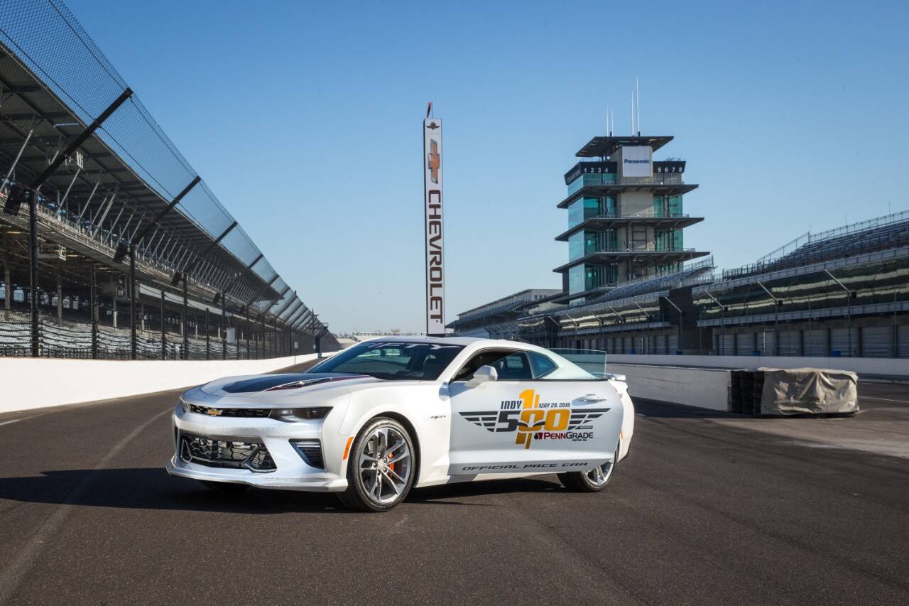 Chevrolet Camaro SS estará na edição número 100 das 500 Milhas de Indianápolis. Foto: Divulgação