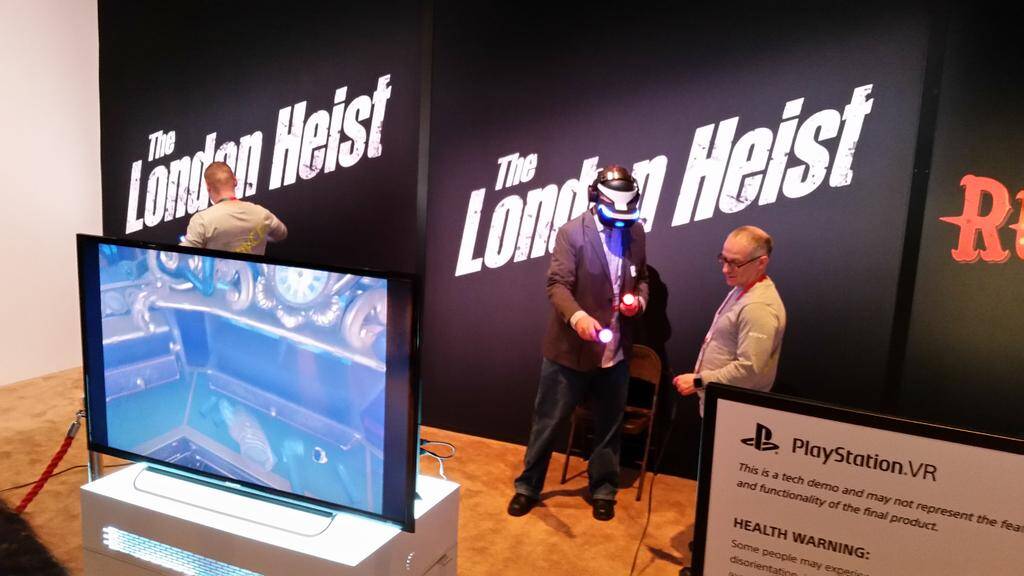 Sony realizou demonstrações do PlayStation VR, console de jogos em realidade virtual. Foto: Divulgação