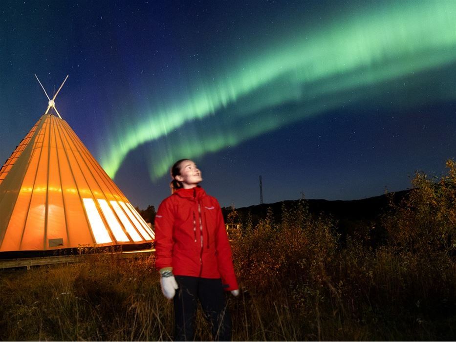 Observação da Aurora Boreal. Foto: Divulgação Arctic Train