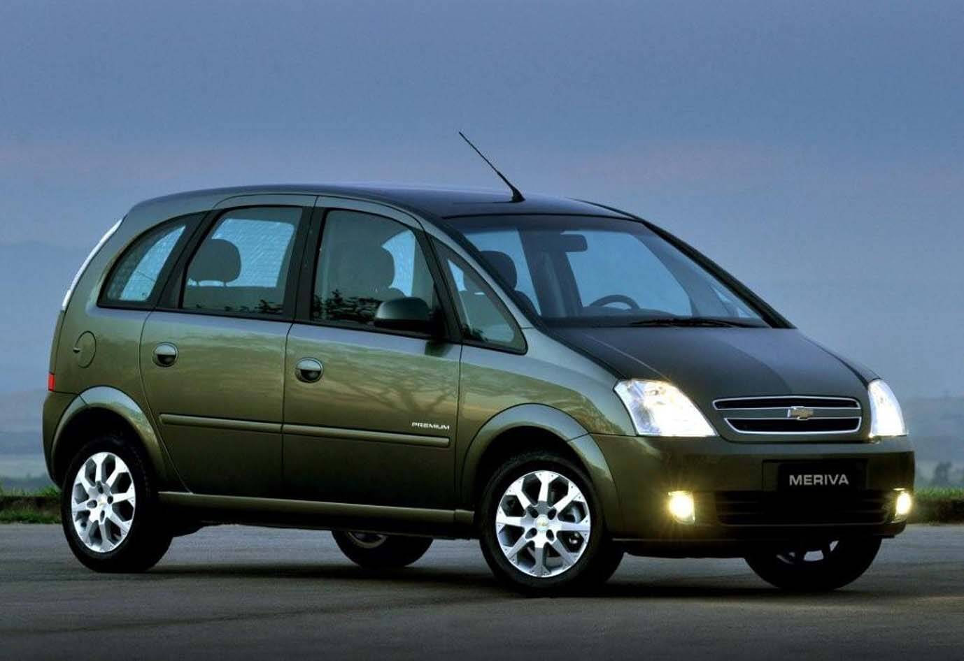 Chevrolet Meriva vendida no Brasil entre 2002 e 2012. Foto: Divulgação