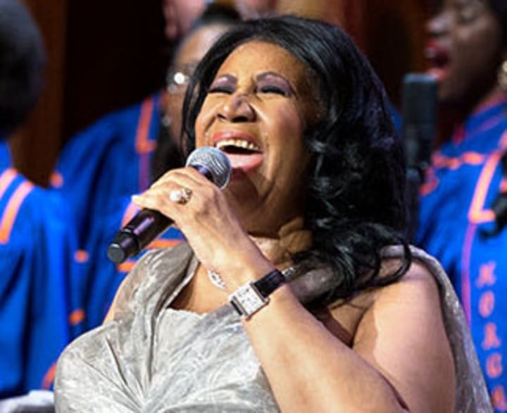Aretha Franklin - Madonna já declarou que sua carreira não teria existido sem a influência da cantora de soul. “Ela me levou para onde estou hoje”. 
 Reprodução: Flipar