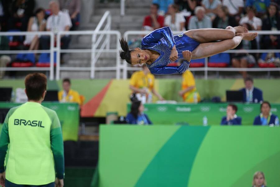 Ginástica artística - final feminina por equipes. Foto: Flávio Bugalu