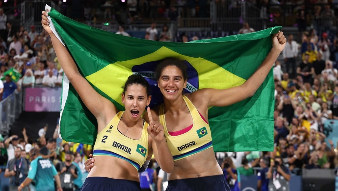 Duda e Ana Patrícia - final vôlei de praia Luiza Moraes / COB