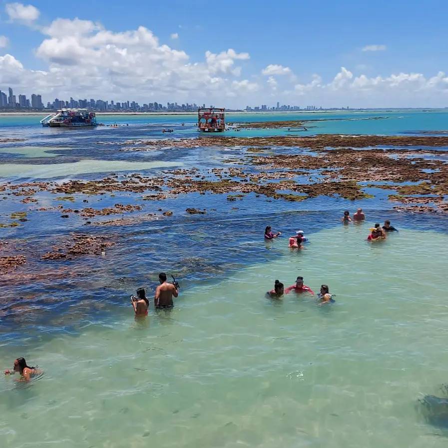 A piscina natural do Seixas, em João Pessoa, na Paraíba. Foto: Reprodução/Instagram 08.05.2023