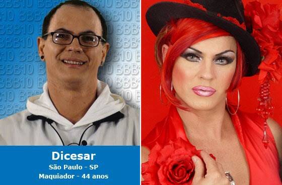 BBB 10 - Dicésar e Dimmy Kieer. Foto: Divulgação/TV Globo