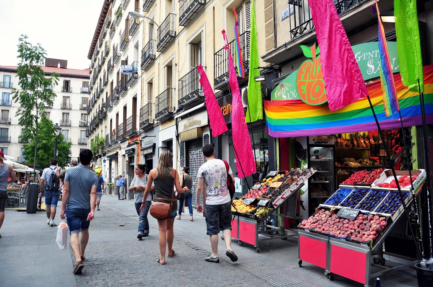 Chueca, o bairro gay de Madrid. Foto: Reprodução
