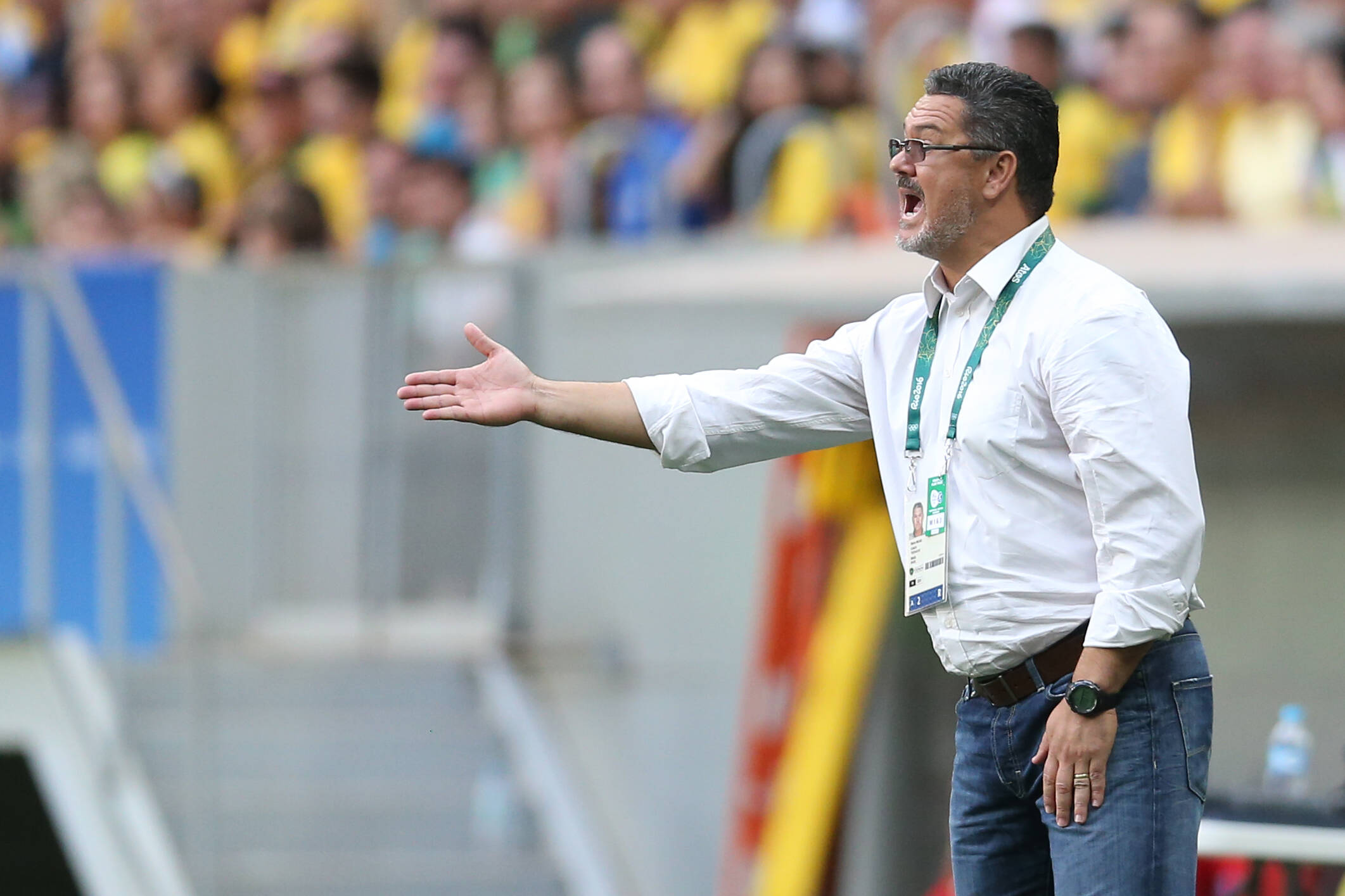 Micale na estreia do Brasil nas Olimpíadas. Foto: Mowa Press