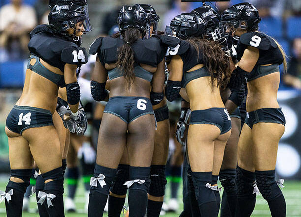 Legends Football League, o futebol americano onde as mulheres usam lingerie. Foto: Divulgação