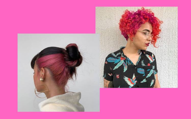 Inspire-se no cabelo rosa de Ana Maria Braga para mudar o visual. Foto: Montagem/Reprodução