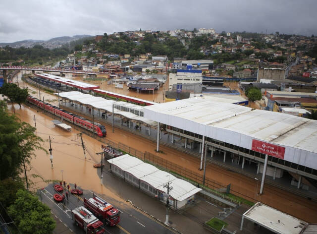 Chuvas deixam regiões alagadas em São Paulo. Foto: Divulgação/Prefeitura de Franco da Rocha