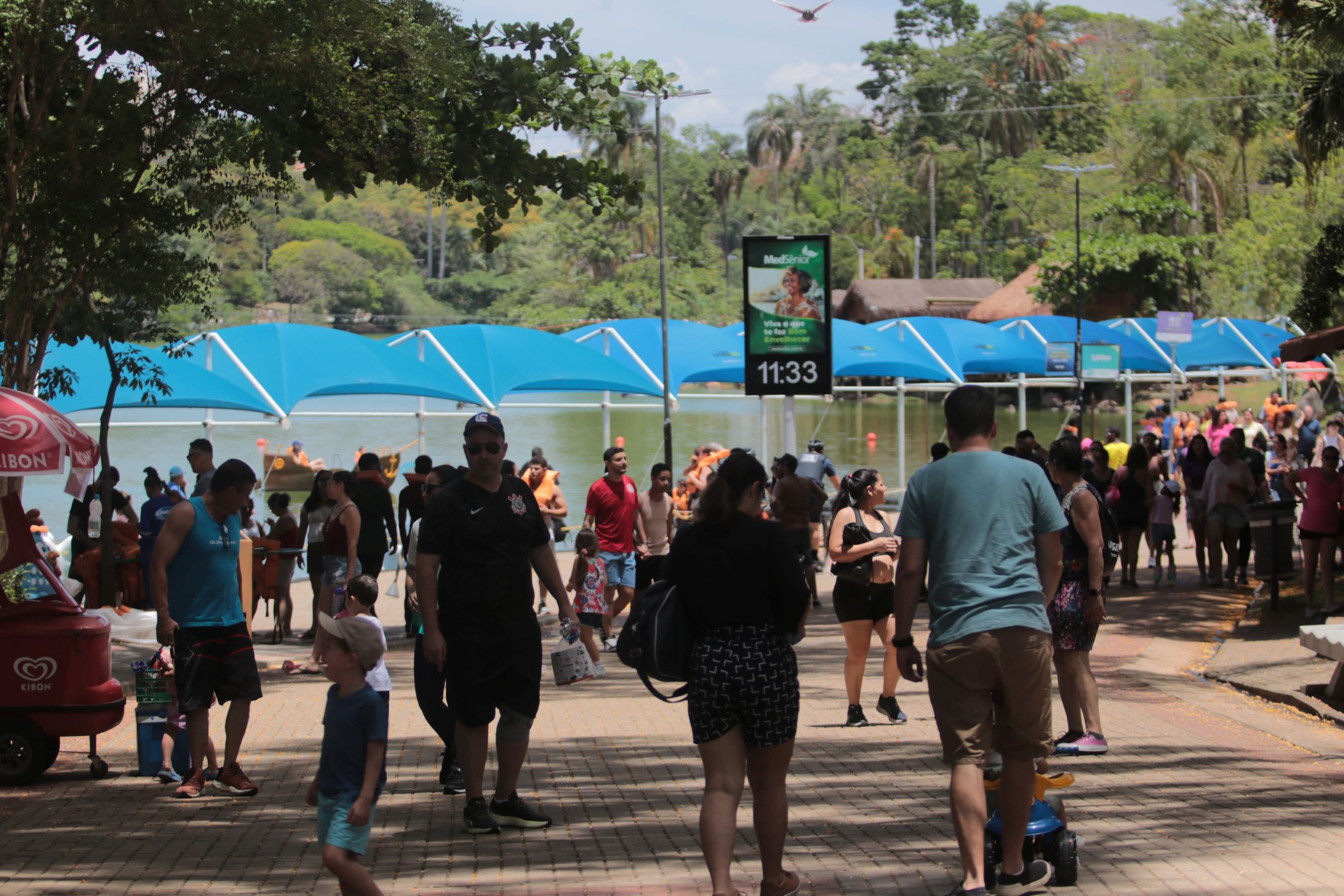 Visitantes do Parque Portugal em Campinas (SP). Foto: Divulgação / Prefeitura de Campinas (SP)