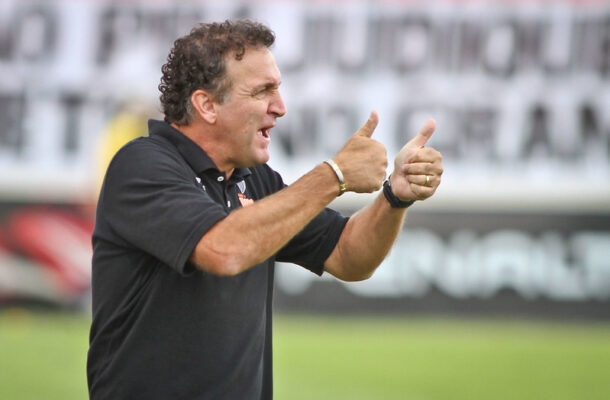 Cuca treinou a equipe em dois jogos apenas e pediu para sair do comando, após sofrer pressão por conta de um caso de condenação de estupro ocorrido nos anos 80. Foto: Bruno Cantini / Atletico