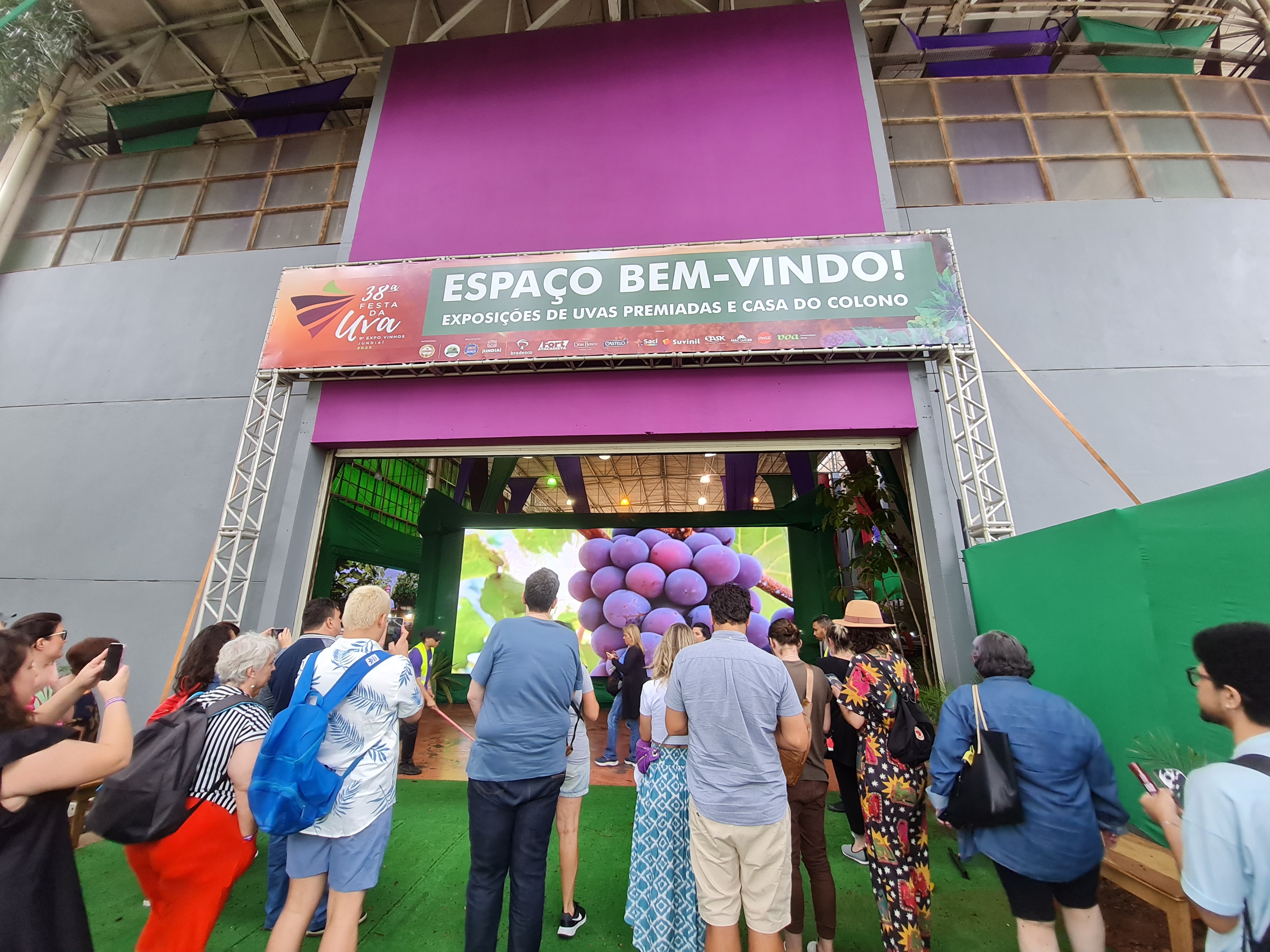 Espaço Bem-Vindo, onde é apresentado as uvas premiadas. Foto: Isabela Frasinelli/iG