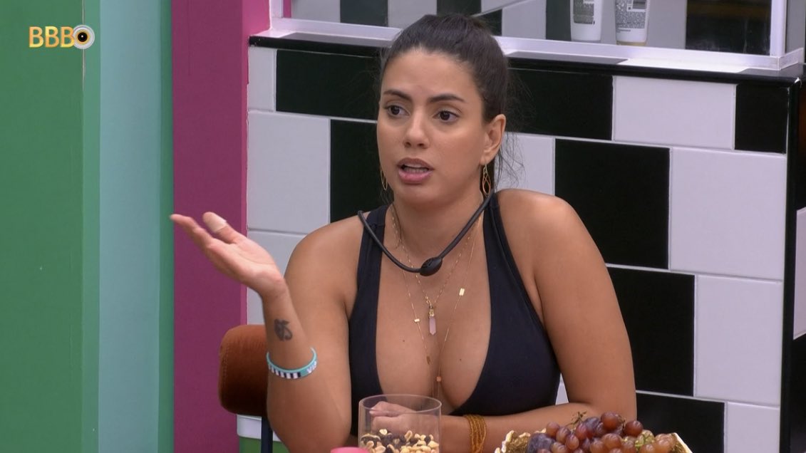 Fernanda se surpreendeu com reação de Isabelle após polemizar com fofoca desmascarada no 'BBB 24' Reprodução/Globo - 22.03.2024 