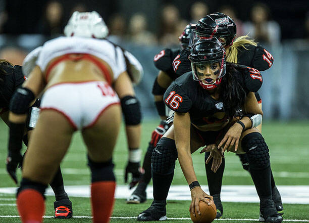 Legends Football League, o futebol americano onde as mulheres usam lingerie. Foto: Divulgação