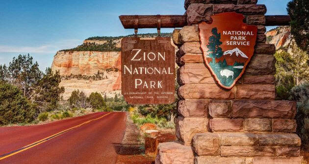O Zion National Park é visitado por 4,5 milhões de pessoas por ano. Foto: Reprodução/Portal Vamos pra onde