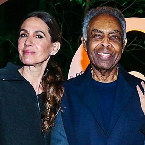 Gilberto Gil e Flora Gil - Casados desde 1988, se conheceram em 1979, em Salvador.. Foto: Reprodução: Flipar