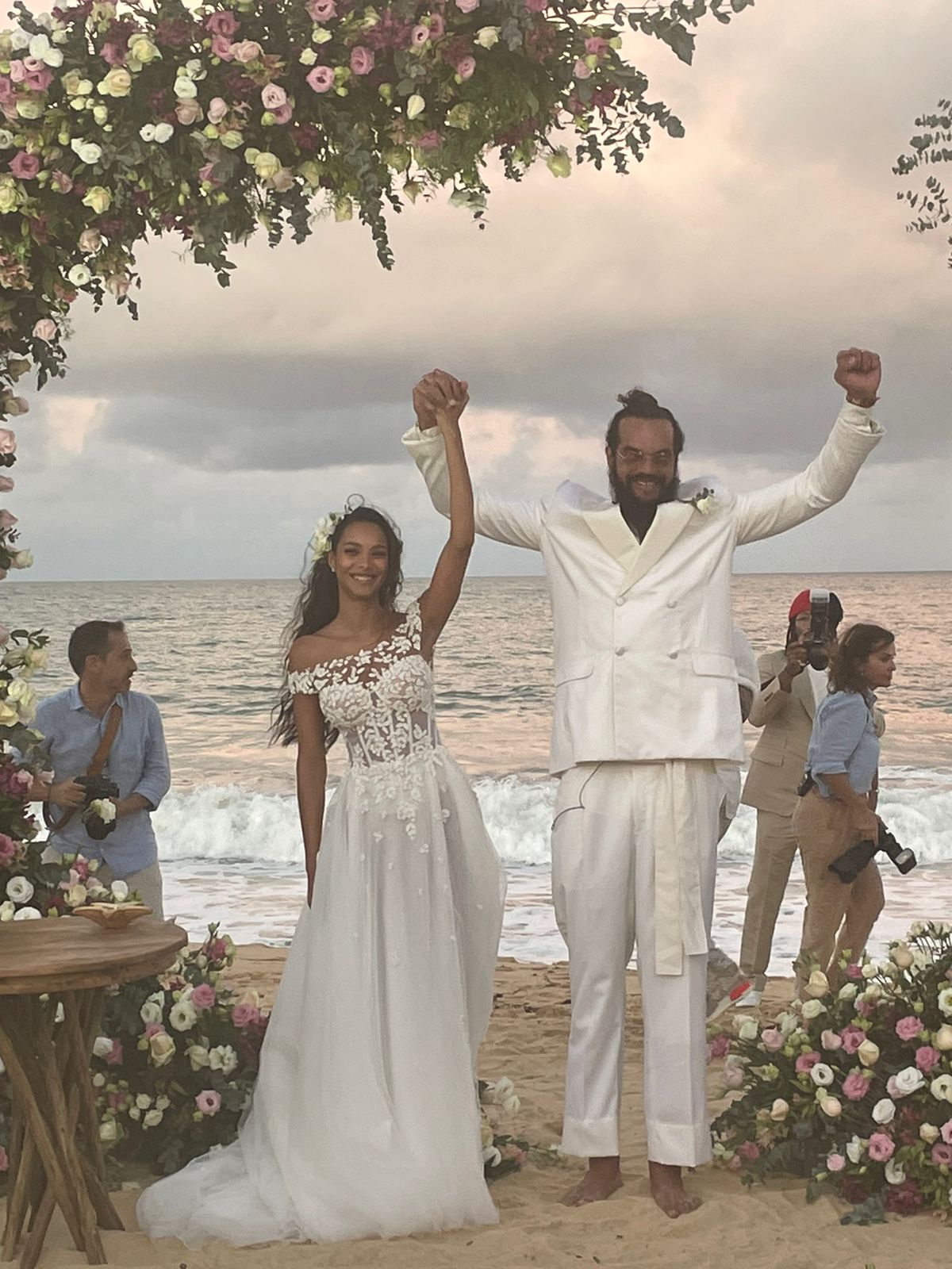 Lais Ribeiro subiu ao altar com Joakim Noah. Foto: Divulgação