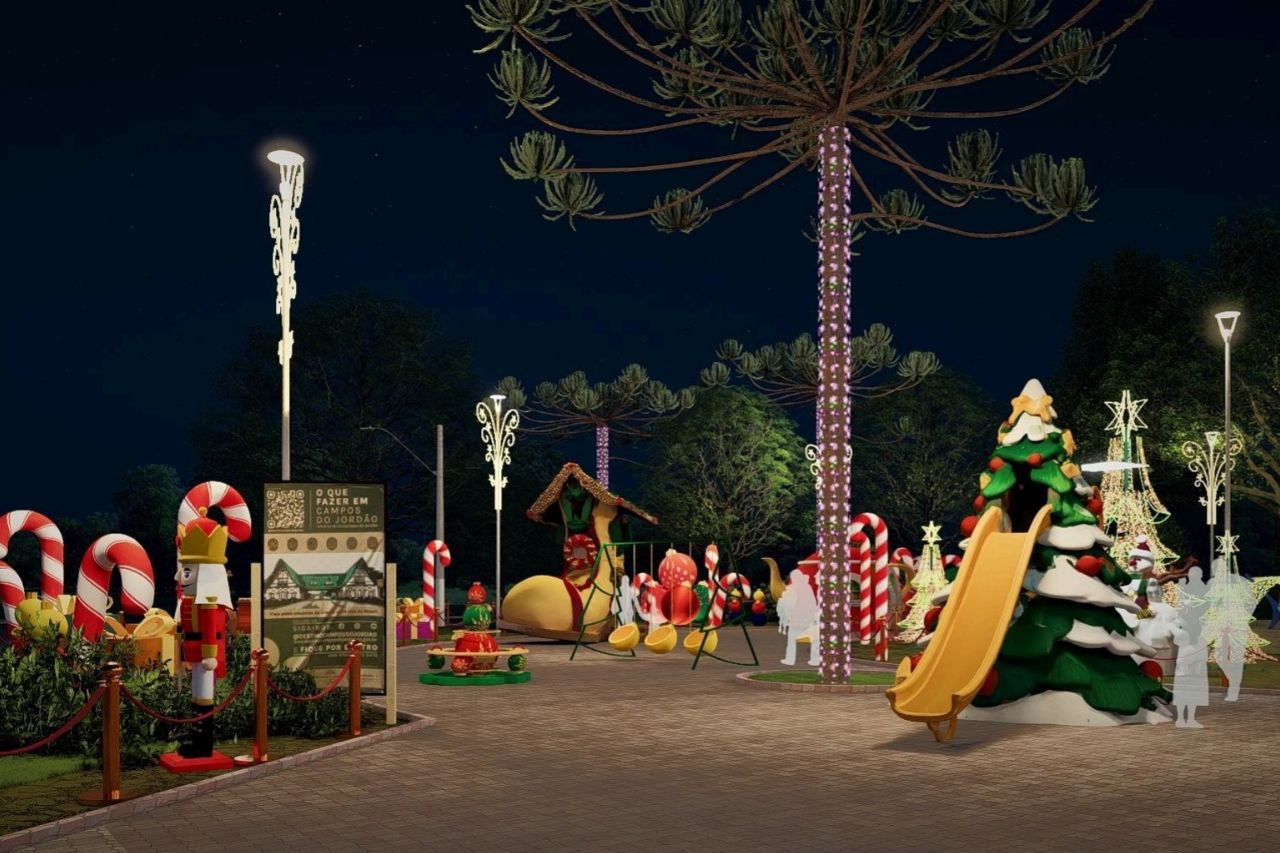 Decoração de Natal em Campos de Jordão. Foto: Reprodução/Divulgação