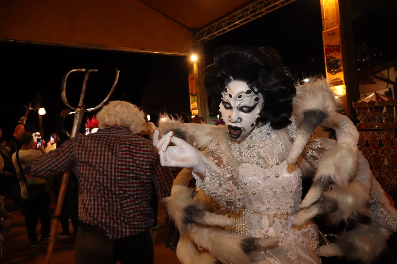 Personagens mais horripilantes do Circo dos Horrores no Hopi Hari. Foto: Pedro H. Lopes
