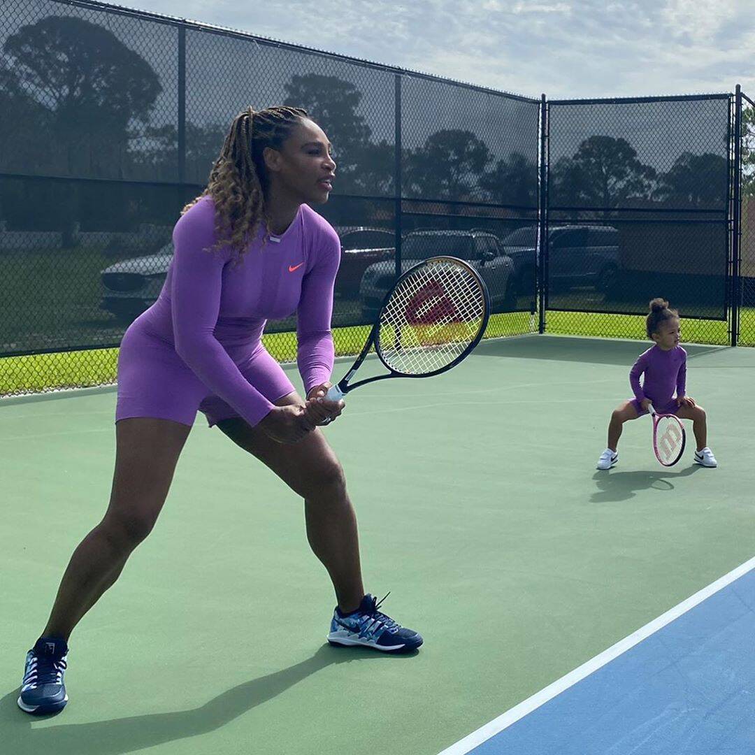 Serena e a filha. Foto: Instagram