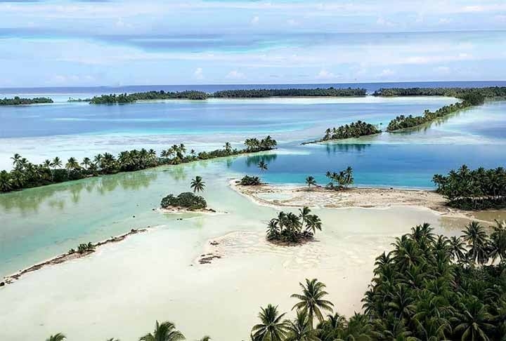 Localizado a mais de mil quilômetros ao sul do Havaí, Palmyra é um refúgio para a pesquisa científica e conservação marinha. Ele serve também de laboratório natural para o estudo da biodiversidade e das mudanças climáticas. Reprodução: Flipar