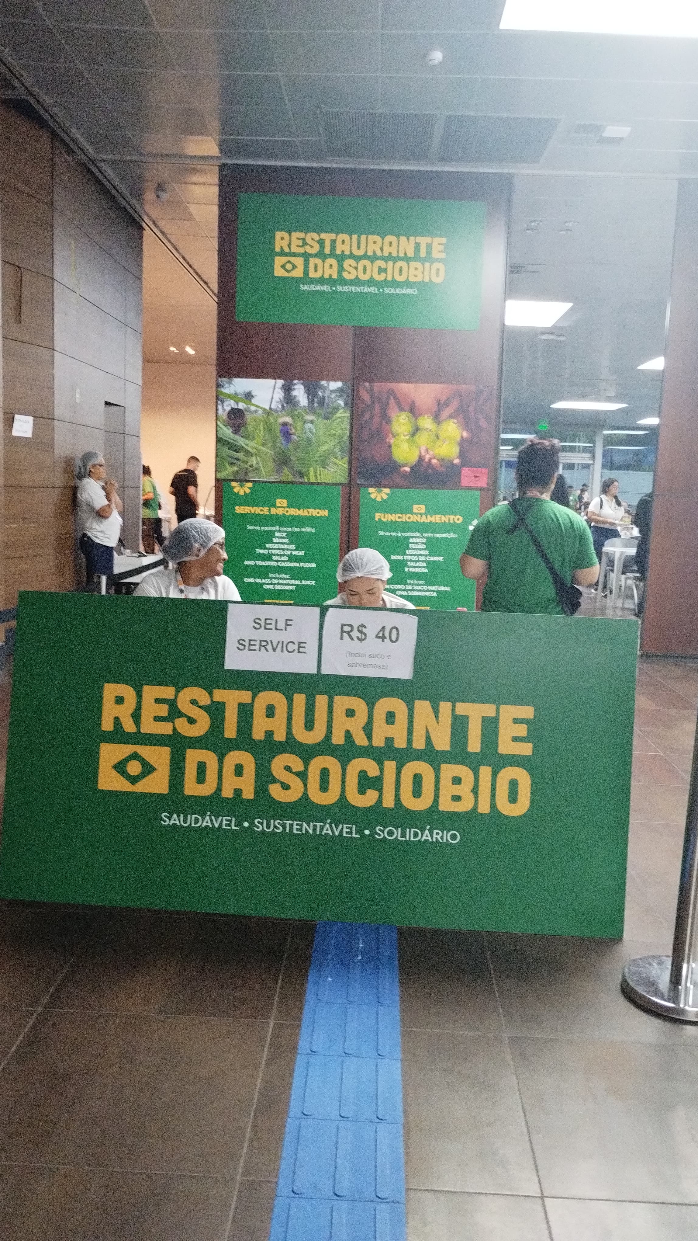Restaurante na COP30. Foto: Michelle Valente / enviada especial do Portal iG
