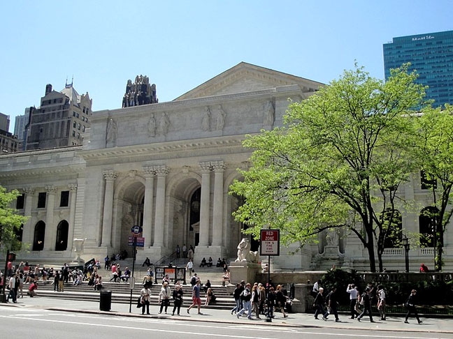 Biblioteca Pública de Nova York (EUA) - Fica em Manhattan -Inaugurada em 1895