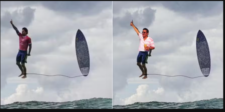 Reprodução/redes sociais Zeca Pagodinho também "entrou na onda" de meme do Medina Reprodução/redes sociais