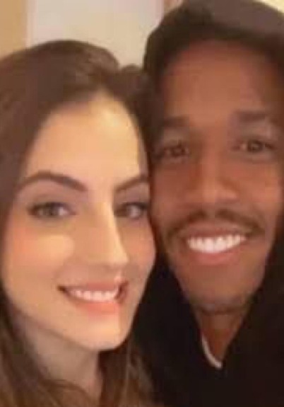 Militão e Larissa. Foto: Reprodução