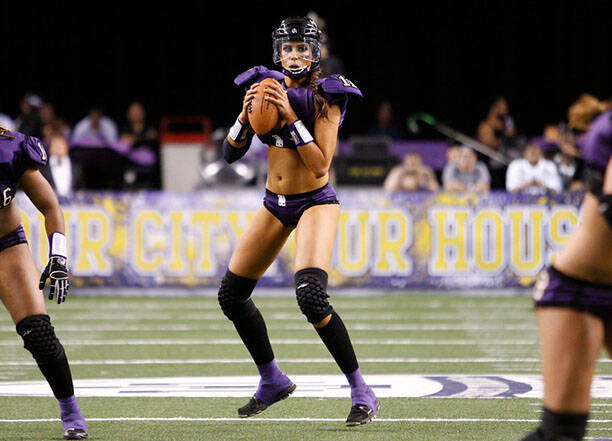 Legends Football League, o futebol americano onde as mulheres usam lingerie. Foto: Divulgação