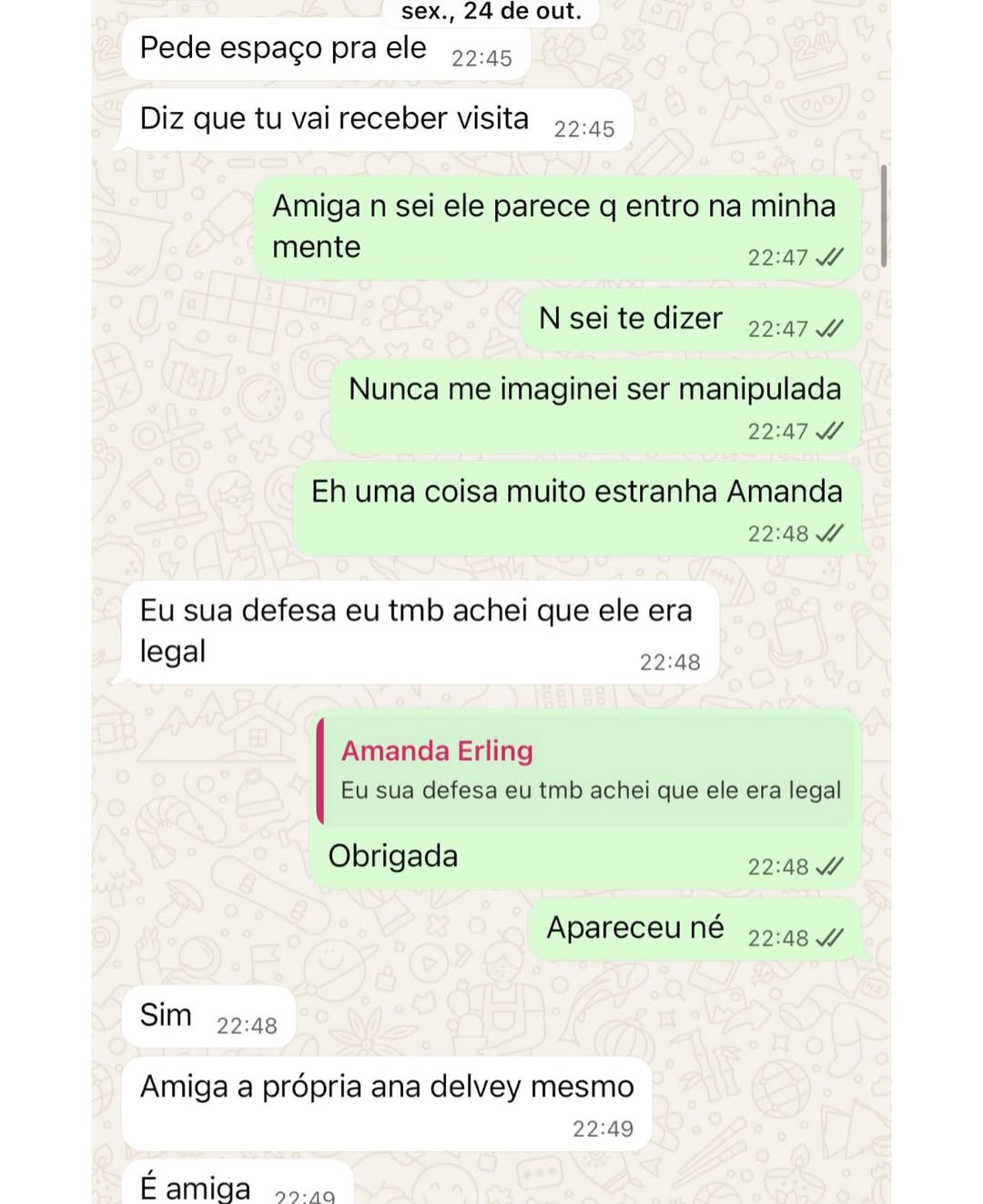 Marcela Tomaszewski postou prints e fotos de supostas agressões. Foto: Reprodução/ Instagram @tomaszewsk