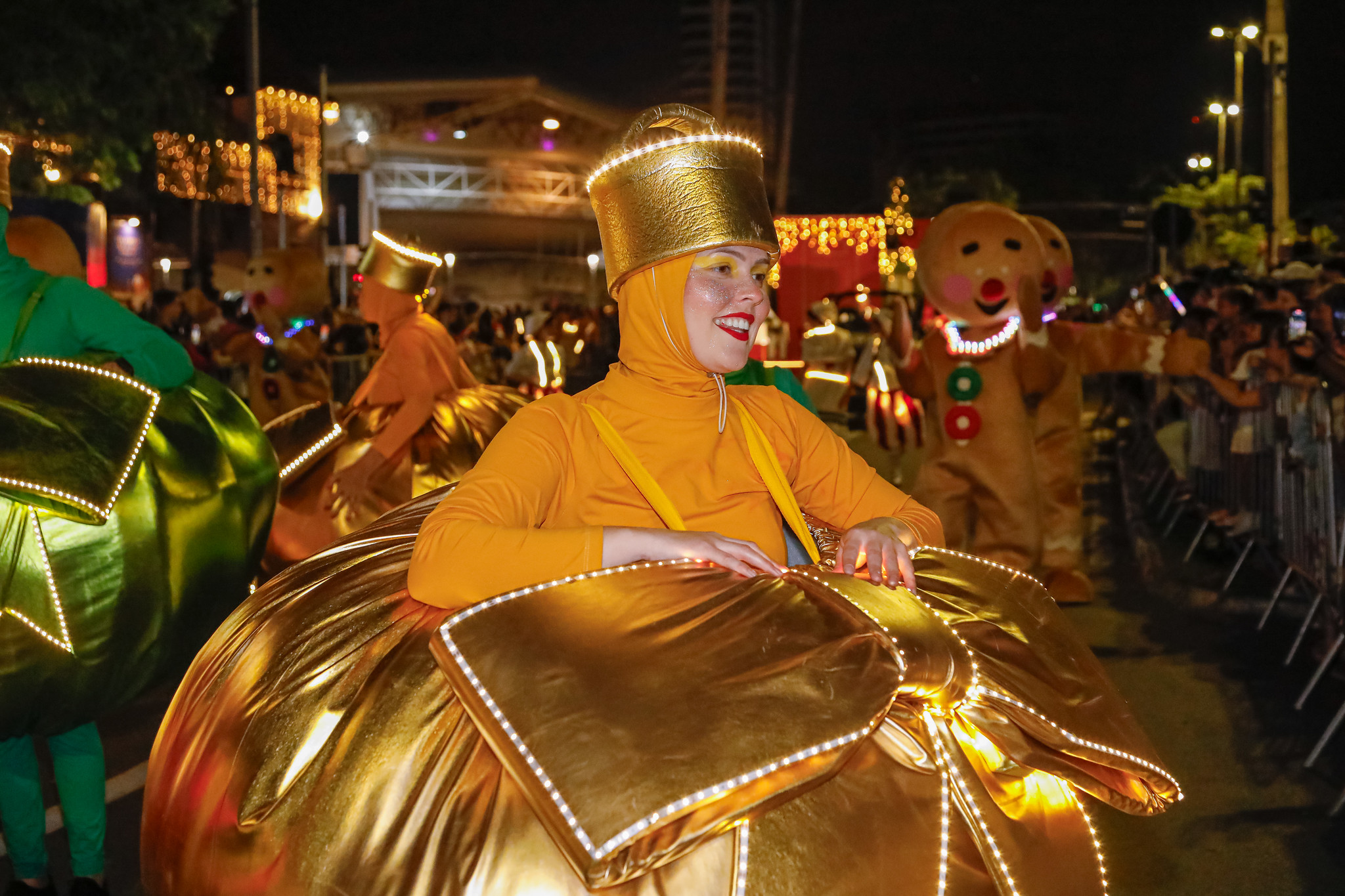 Desfile de Natal em Blumenau - SC. Foto: Divulgação / Prefeitura de Blumenau (SC)